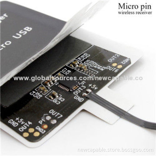 Wireless Charger Receiver for All Phones with Micro Pin, Sized 90*34*1.3mm